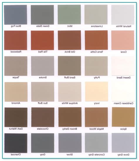 deck  paint color chart home improvement