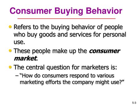 consumer  business buyer behavior powerpoint