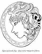 Medusa Perseus sketch template