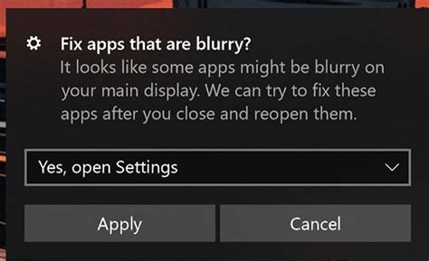 disable windows  fix apps   blurry  april