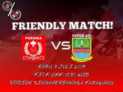 friendly match persika karawang  persikasi bekasi atmago