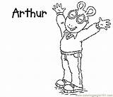 Arthur Coloring Pages Online Printable Cartoons Color sketch template