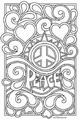 Coloring Pages Peace Printable Mandala Sheets Adult Kids Teens Olds Year sketch template