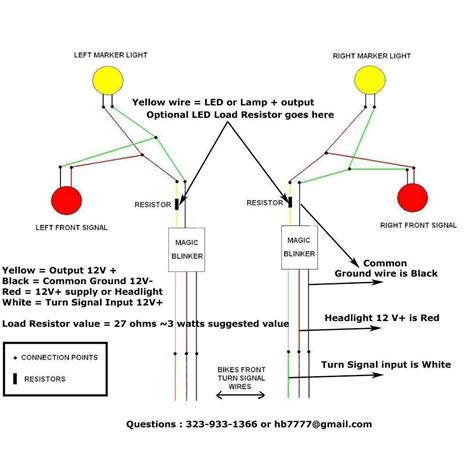 led turn signal resistor wiring diagram  wiring diagram sample