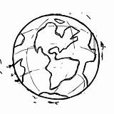 Earth Globe Coloring Wecoloringpage sketch template