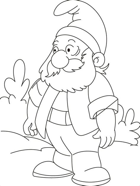 gnome coloring pages coloring home