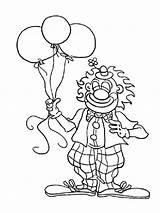 Clown Coloring Balloon Mr Tree Has Pages Bozo Color Template sketch template