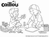 Caillou February Coloring Crafts Sheet Activities Pages Choose Board Printable sketch template