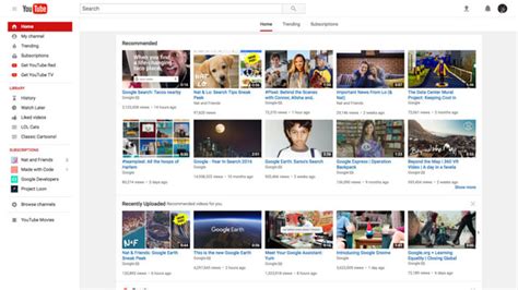 youtubes latest redesign puts added focus   engadget