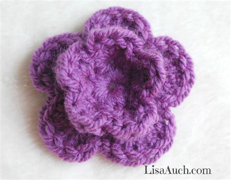 crochet  double layer  flower   easy steps   crochet