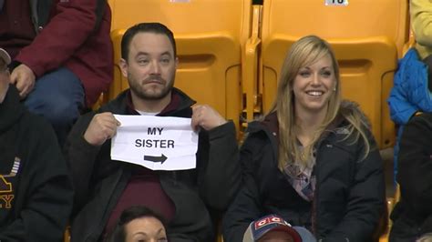 Awkward ‘kiss Cam’ Targets Brother And Sister