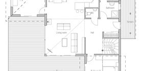 small house plan ch  straight lines  simple shapes small house design  big windows
