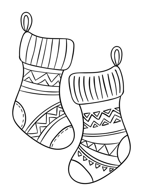 cute christmas stocking coloring pages christmas stockings coloring