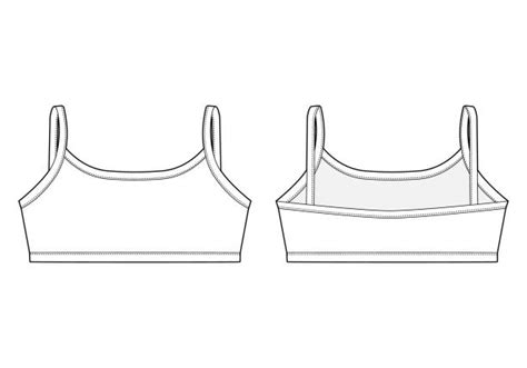 Silhouette Of A Bra With Boobs Illustrations Royalty Free