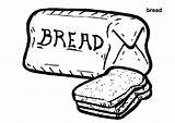 Bread Coloring Pages Wheat Colouring Toast Printable Loaf Color Template Clipart Meatloaf Kids Print Clip Getcolorings Trending Days Last Popular sketch template