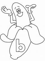 Coloring Pages Banana Kids Popular sketch template