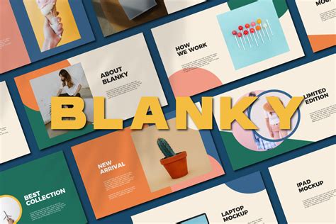 blanky powerpoint template  yellow images creative store