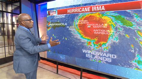 hurricane irma  landfall  caribbean packing  mph winds nbc news