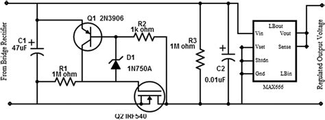 schematic diagram  voltage regulator circuit  scientific diagram