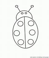 Coloring Pages Ladybug Simple Kids Ladybugs Preschool Made Life Spots Insects Choose Board sketch template