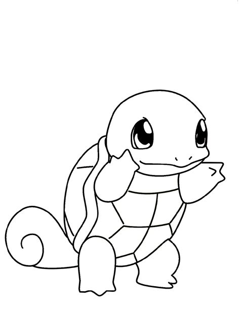 squirtle coloring pages pokemon  educative printable pokemon