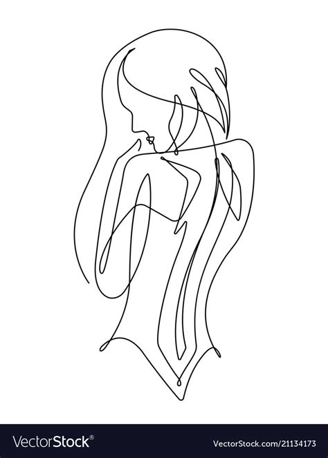 single line drawing female one line drawing contour drawing figure