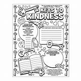 Kindness Color Coloring Kids Pages Printable Posters Sunday School Crafts Key Activities Kind Own Acts Being Showing Bible Craft Samaritan sketch template