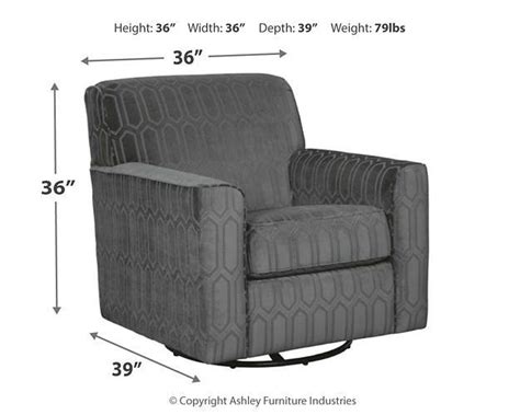 stationary upholstery by afi zarina accent chair 9770442 graphite