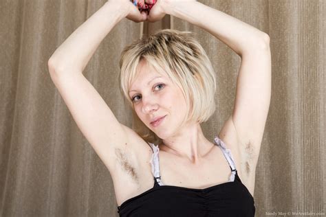 the russian blonde sandy may is exotic and hairy