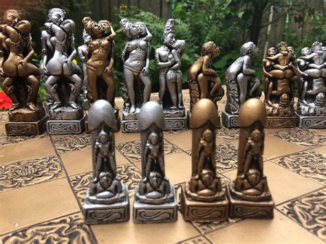 Erotic Chess Set Kama Sutra Chess Set Based Upon The Etsy Ireland