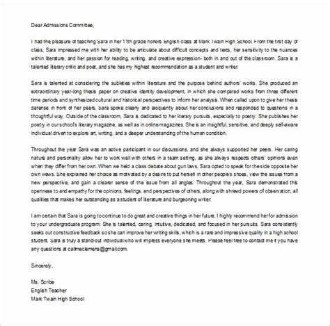 college reference letter template awesome  college  mendation