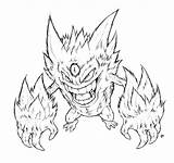Pokemon Coloring Pages Mega Gengar Coloriage Colouring Printable Print Draw Color Inks Getcolorings Getdrawings Sketch sketch template
