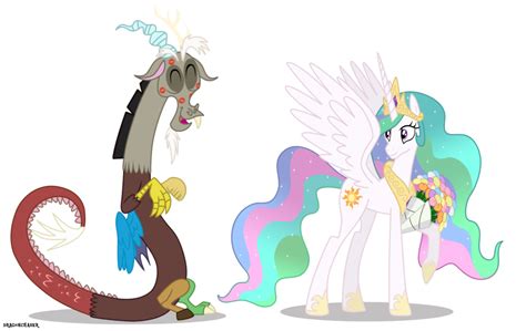 discord and celestia commission by dragonchaser123 on