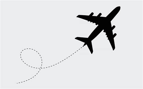 flying airplane silhouette vector design  vector art  vecteezy