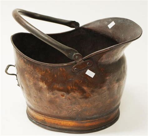 vintage copper coal bucket cm width copper metalware