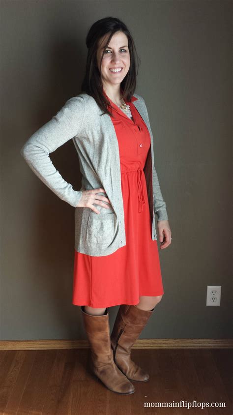 what i wore real mom style cardigan over a dress realmomstyle momma