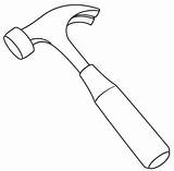 Hammer Coloring Pages Repair Tools Traceable Hammers Martillo Para Pintar Template Online sketch template