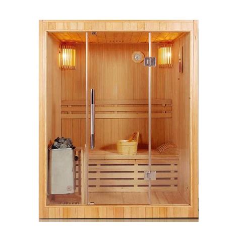Aleko 3 Person Canadian Red Cedar Electric Heater Sauna Dry Sauna