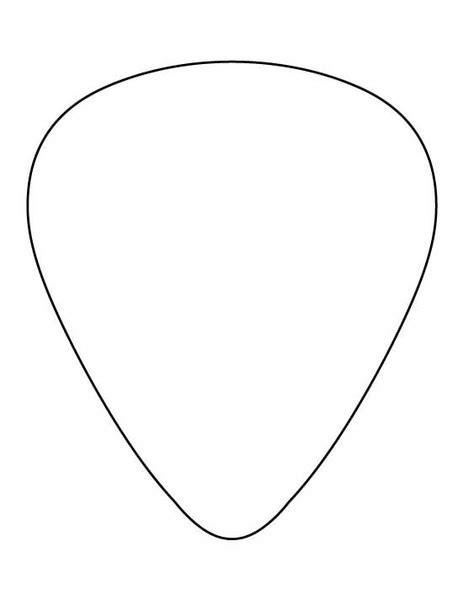 guitar pick shapes  images  clkercom vector clip art