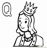 Queen Coloring Pages Letter Thecolor 25kb 565px Drawings sketch template