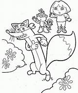 Coloring Swiper Pages Dora Library Clipart Boots sketch template