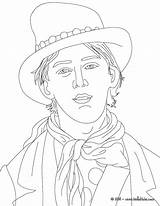 Coloring Pages People Kid Billy Realistic Real Color Famous Print Wild Hellokids West Josefina Southwest Frontier Unit Study Printable America sketch template