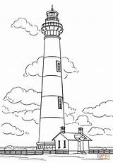 Lighthouse Leuchtturm Bodie Lighthouses Malvorlage Faro Aquarellmalerei Kunstunterricht Vento Erwachsene Schablonen Malvorlagen sketch template