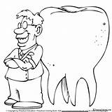 Tandarts Kleurplaten Muela Dentista Zahnarzt Dentist Muelas Kies Dientes Dentiste Higiene Malvorlage Primaria Pasta Beroepen Stimmen sketch template