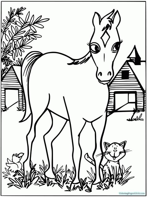 top  ideas  baby horse coloring pages home family style