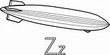 Zeppelin منطاد Alphabet I2clipart sketch template