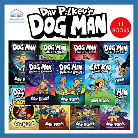 dog man books collection box set  dav pilkey hardcover childrens