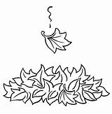 Coloring Leaf Pages Fall Leaves Printable Kids Autumn sketch template