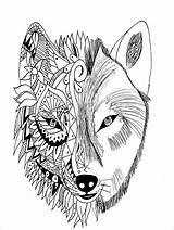 Loup Difficiles Coloriages Tatouages Krissy Tatouage sketch template