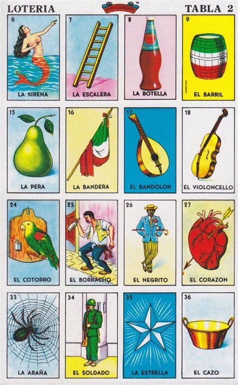 loteria cartas mexicana imprimir para in 2020 loteria cards cards